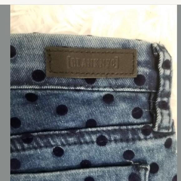 BLANK NYC GIRLS SKINNY JEANS PANTS BLUE WITH BLACK - Picture 7 of 7